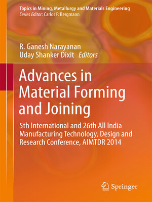 cover image of Advances in Material Forming and Joining